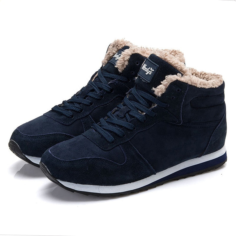 Men Shoes Winter Sneakers Suede Leather Tenis Trainers Mans Footwear Warm Winter Shoes Basket Homme Mens Shoes Casual Plus Size