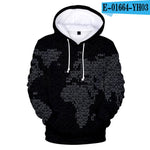 New WORLD MAP 3D Print Hoodies Men pullovers Autumn Women Hooded Casual 3d Sweatshirt WORLD MAP 3D Hoodie Harajuku pullovers