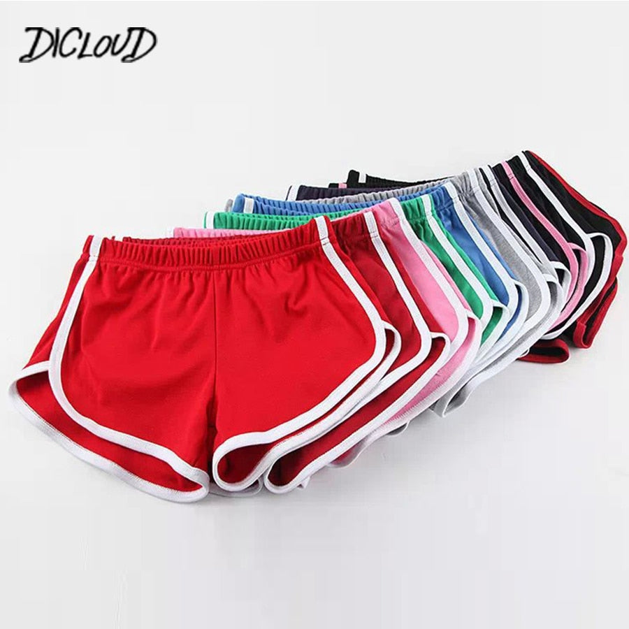 DICLOUD Fashion Stretch Waist Casual Shorts Woman 2018 High Waist Black White Shorts Harajuku Beach Sexy Short Women'S Clothing