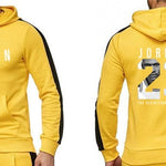 Brand Clothing Men's Fashion Tracksuit Casual Sportsuit Men Hoodies Sweatshirts Sportswear JORDAN 23 Coat+Pant Men Set