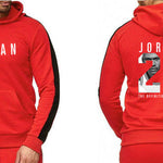 Brand Clothing Men's Fashion Tracksuit Casual Sportsuit Men Hoodies Sweatshirts Sportswear JORDAN 23 Coat+Pant Men Set