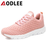 AODLEE  Women Walking Flats Shoes Women Light Sneakers Mesh Tenis Feminino Casual Shoes Vulcanize Breathable Trainers Shoes