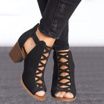 2019 Sandals Women Summer Shoes Exposed Toe High-heeled platform Sandals gladiator ladies sandals