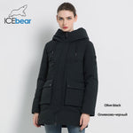 ICEbear 2019 New Winter Hooded Jacket Women's Coat Fashion Female Jacket Warm Winter women's Parkas Plus Size Clothing GWD19078I