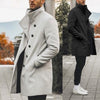 High Quality Trench Coats Men Winter Classic Slim Autumn Trench Male Casual Pockets Solid Long Windbreaker Vintage Blends Coats