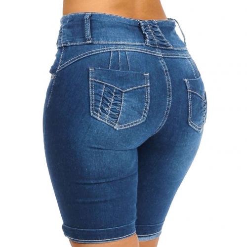 Plus Size Fashion Women Denim Shorts Pants Summer Skinny Slim Short Jeans Women Denim Shorts Pants Skinny Slim Short Jeans