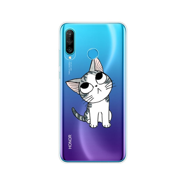 for honor 20 lite phone case on huawei honor 20 lite back cover bumper etui coque silicone tpu shockproof russian version