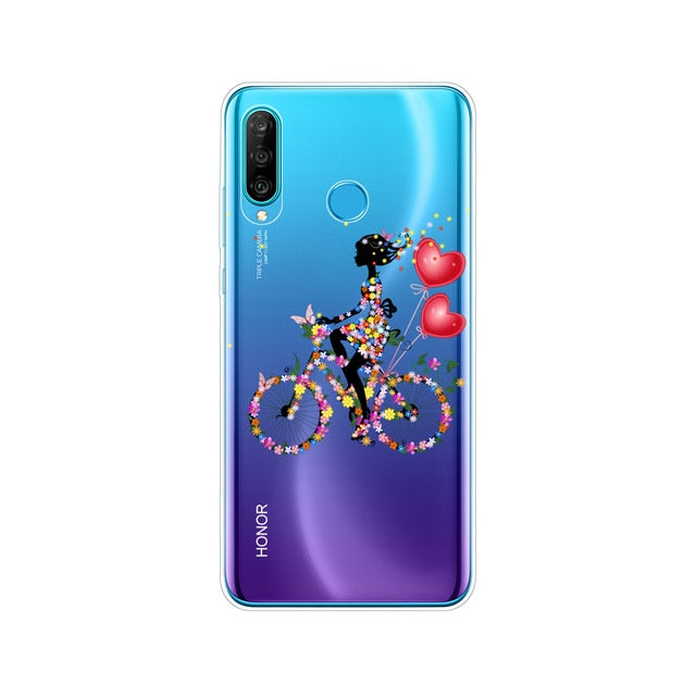 for honor 20 lite phone case on huawei honor 20 lite back cover bumper etui coque silicone tpu shockproof russian version