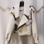 Faux Leather Jacket Women Loose Soft Vintage Motorcycle Biker Coat Short Pu Leather Coat Female Punk Autumn Streetwear Outwear