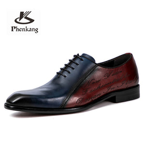 Men leather shoes business dress suit shoes, genuine leather black laces wedding mens shoes