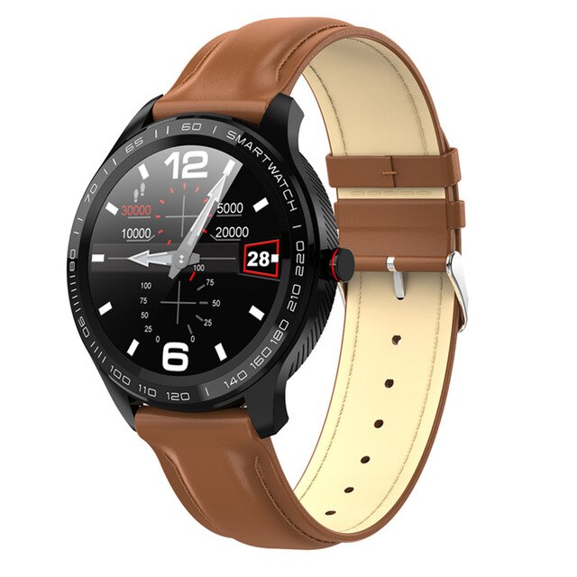 L9 Men Smart Watch ECG+PPG Heart Rate Blood Pressure Oxygen Tracker Bluetooth Watch IP68 Waterproof Business Smartwatch VS L5