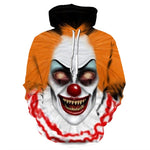 Horror Movie Chapter 2 3D Printed Hoodie Sweatshirt Men and Women Fashion Casual Fun Pullover IT Clown Print Pattern Hoodie