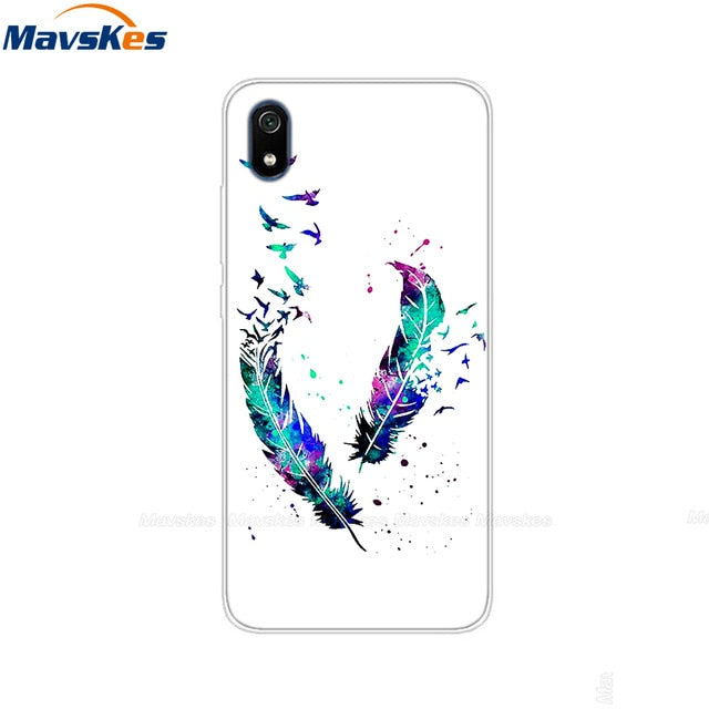 Redmi 7A Soft Silicone Phone Case For Xiaomi Redmi 7 7A Case On For Xiomi Redmi 7A Cover Cute TPU Back Cover For Redmi7A Coque