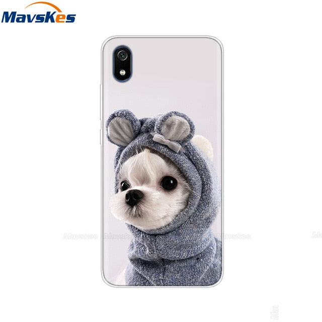 Redmi 7A Soft Silicone Phone Case For Xiaomi Redmi 7 7A Case On For Xiomi Redmi 7A Cover Cute TPU Back Cover For Redmi7A Coque