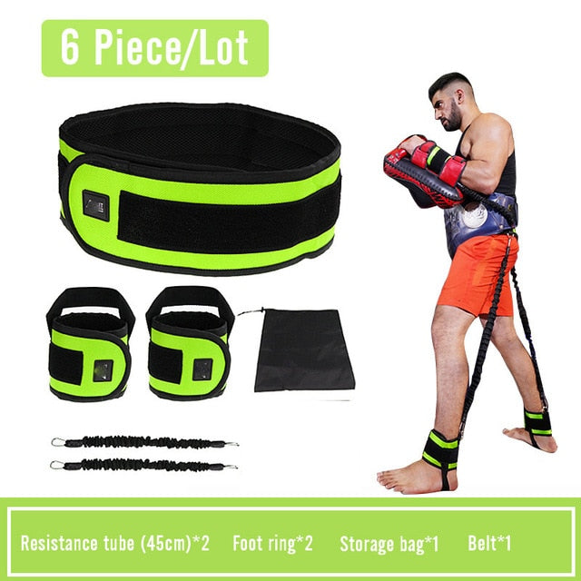 Professional Fighting Training Belt Men Women Resistance Belt Rope Fitness Exercise Elastic Bands Gym Workout Boxing Equipment