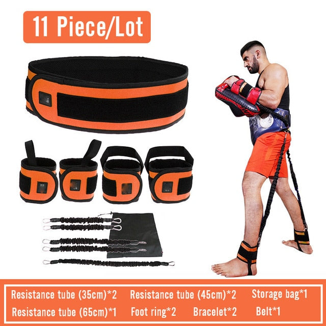 Professional Fighting Training Belt Men Women Resistance Belt Rope Fitness Exercise Elastic Bands Gym Workout Boxing Equipment