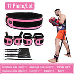 Professional Fighting Training Belt Men Women Resistance Belt Rope Fitness Exercise Elastic Bands Gym Workout Boxing Equipment