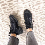 White Shoes Women Platform Sneakers Spring Fashion Female Trainers Thick Bottom zapatos de mujer Ladies Chunky footware Black