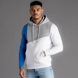 Mens Hoodies Sweatshirt 2019 Streetwear Patchwork Hoody Pullover Black White Hoodie Men Winter Fleece Sweatshirts Clothing