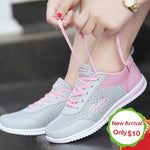 Dropshipping Women Shoes Summer White Sneakers Basket Femme Super Light Vulcanized Shoes Female Mesh Sneakers Women Casual Shoe