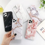 Moskado Marble Stone Texture Phone Case For iPhone 11 Pro Max X XR XS 7 8 6 6s Plus Colorful Soft IMD Silicone Back Cover Capa