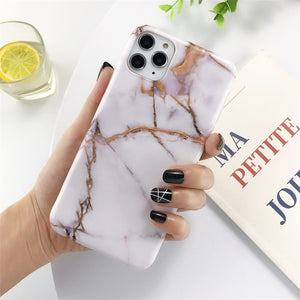 Moskado Marble Stone Texture Phone Case For iPhone 11 Pro Max X XR XS 7 8 6 6s Plus Colorful Soft IMD Silicone Back Cover Capa