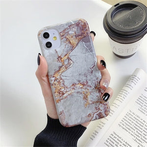 Moskado Marble Stone Texture Phone Case For iPhone 11 Pro Max X XR XS 7 8 6 6s Plus Colorful Soft IMD Silicone Back Cover Capa