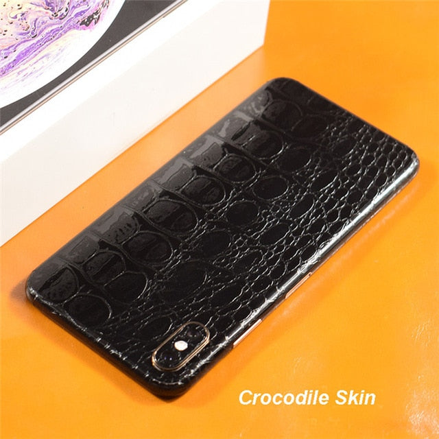 3D Camo Crocodile Snake Skin Film Wrap Skin Phone Back Paste Sticker For iPhone SE 2020 11 Pro XS MAX XR X 8 7 6 6S Plus Sticker