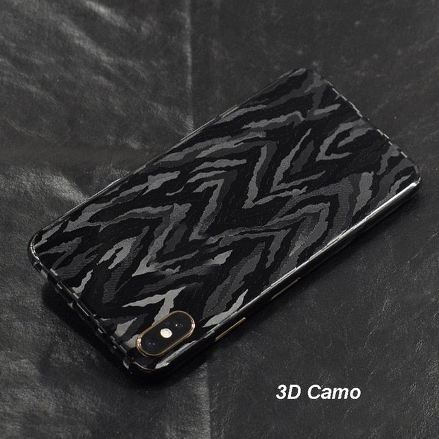 3D Camo Crocodile Snake Skin Film Wrap Skin Phone Back Paste Sticker For iPhone SE 2020 11 Pro XS MAX XR X 8 7 6 6S Plus Sticker