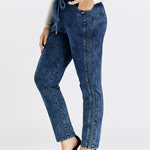 LIH HUA Women's Plus Size Casual Jeans  high flexibility