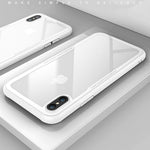 Tempered Glass Case Plus High Quality Clear Soft Silicone Glass Cover For iPhone 11 Pro X XR XS Max