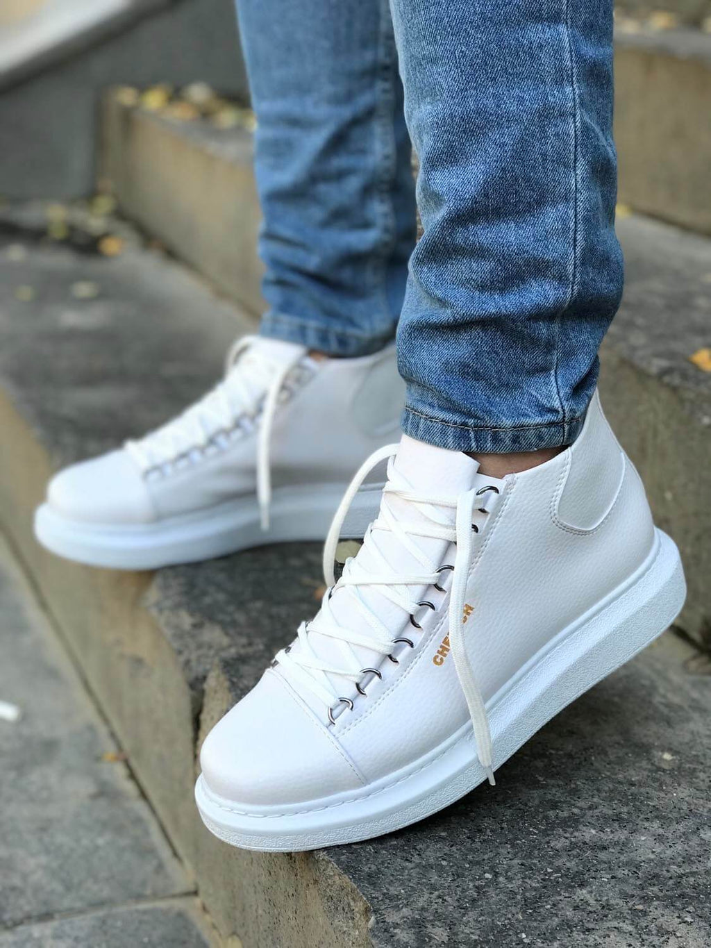 Chekich CH258 White Male Sneakers