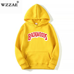 The screw thread cuff Hoodies Streetwear Backwoods Hoodie Sweatshirt Men Fashion autumn winter Hip Hop hoodie pullover Hoody