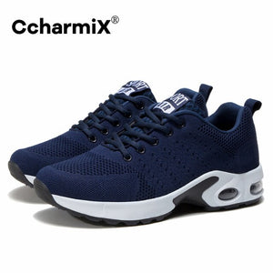 Fashion Men Casual Shoes Top Brand Sneakers Men Lightweight Lace-up Walking Sneakers Air Cushion Trainer Male Footwear Plus Size