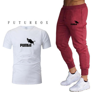 Men's short sleeve + trousers sports casual suit fashion brand 2020 new jogging running clothes clothes sports jogging training