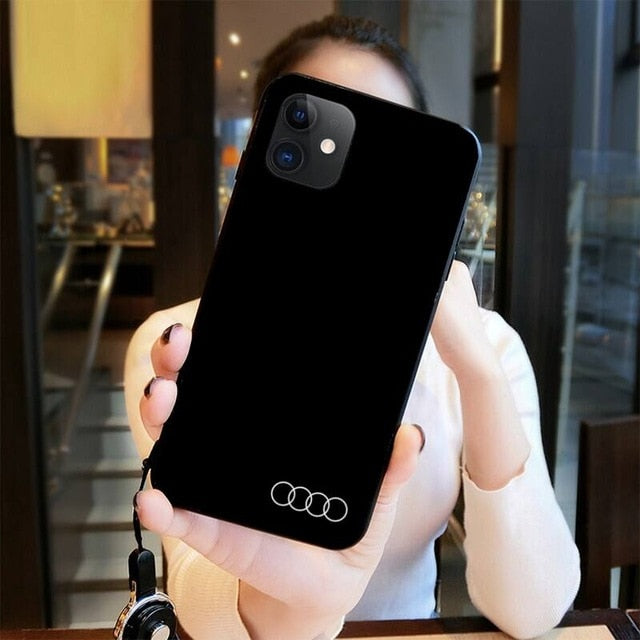 Black Cell Phone Case for iPhone 11 pro XS MAX 8 7 6 6S Plus X 5S SE 2020 XR case