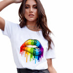 2020 New Women T-shirts Casual Harajuku Love Printed Tops T-shirt Short Sleeve T-shirt for Women Clothing Summer Female T-shirt