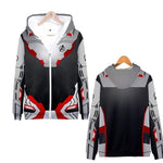 Hoodie Cosplay Avengers Endgame Quantum Realm Sweatshirt Jacket Advanced Tech Costumes Avengers End Game Hood Superhero Hoodies