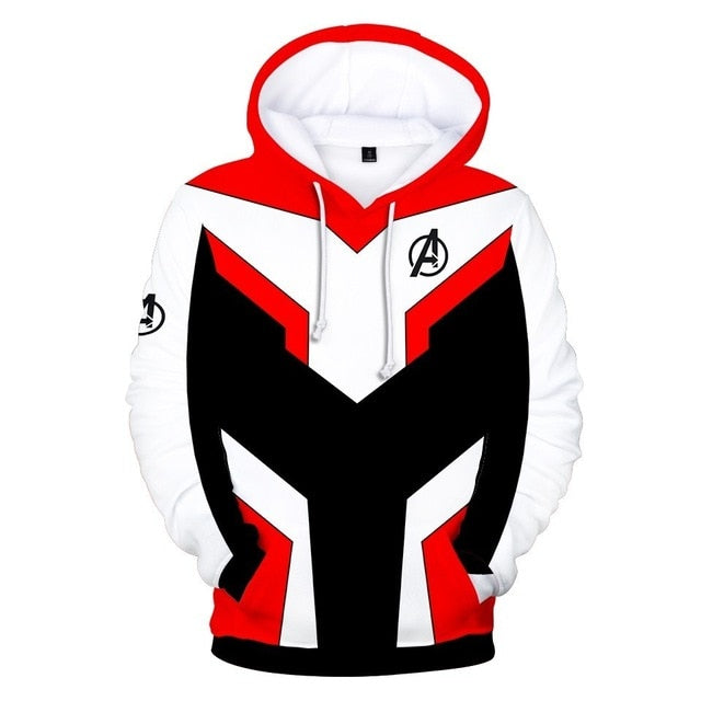 Hoodie Cosplay Avengers Endgame Quantum Realm Sweatshirt Jacket Advanced Tech Costumes Avengers End Game Hood Superhero Hoodies