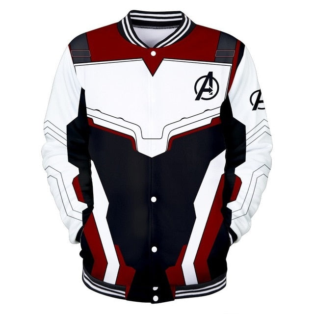 Hoodie Cosplay Avengers Endgame Quantum Realm Sweatshirt Jacket Advanced Tech Costumes Avengers End Game Hood Superhero Hoodies