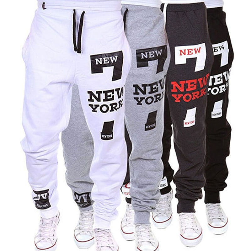 M-SXL Men's Jogger Dance Sportwear Baggy Casual Pants Trousers Sweatpants Dulcet Cool Black/White/Deep gray/Light gray