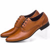 Large Size EUR45 Brown Tan / Black / Brown Prom Shoes Mens Oxfords Genuine Leather Business Shoes Male Wedding Dress Shoes