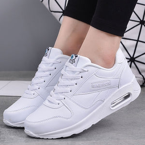 MWY Winter Fashion Women Casual Shoes Leather Platform Shoes Women Sneakers Ladies White Trainers Light Weight Chaussure Femme